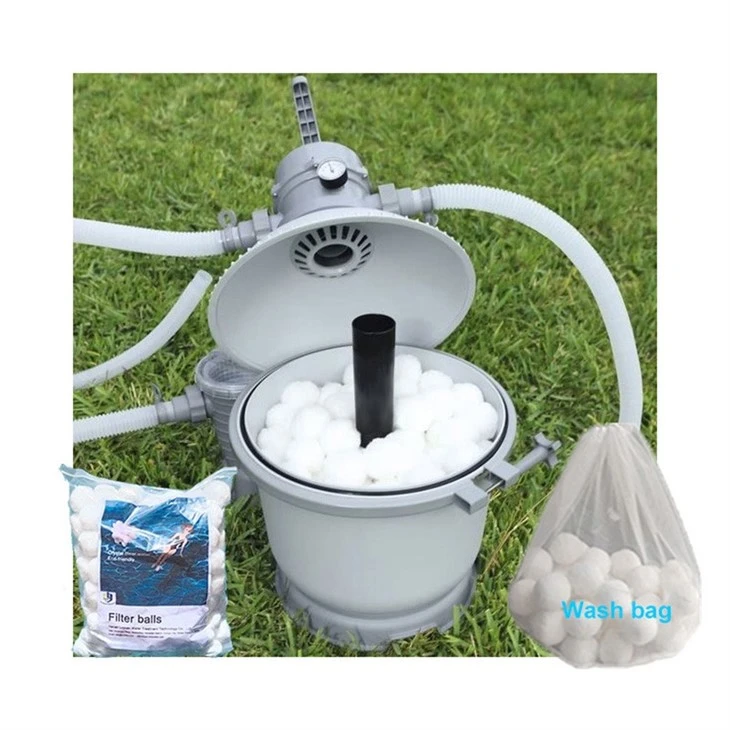 700g Swimming Pool Filter Balls Filtration Media Fiber Ball Replace Sand Glass