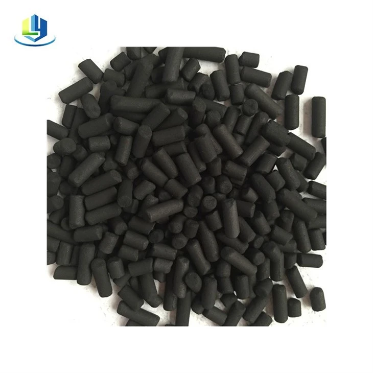 Coal Based Special Columnar Extruded Pellet Activated Carbon Made By Coal Impregnated With KOH, Ki, Naoh, Copper, ASTM Standard