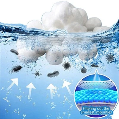 Kuglice Filter Media Pool Filter Ball Backwash 700g 100% Poliester Filter kuglice Fiber